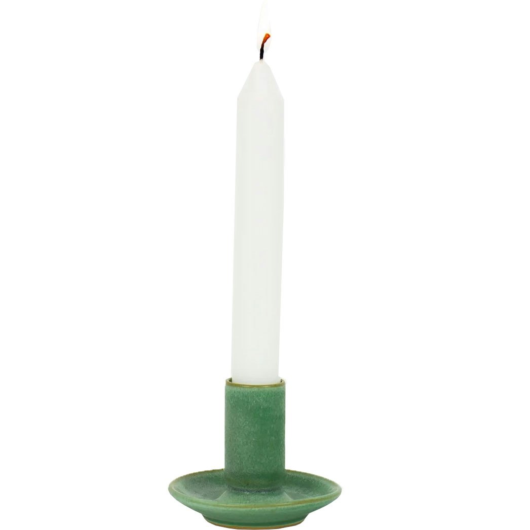 Hera Candle Holder, Green