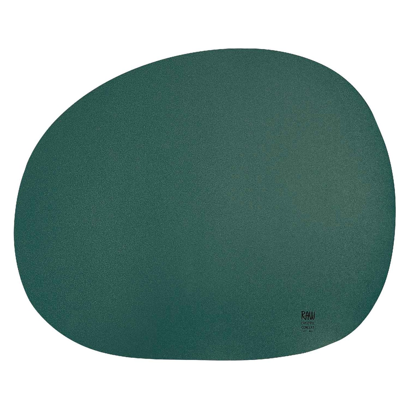 Raw Organic Placemat 33,5x41 cm, Dark Green