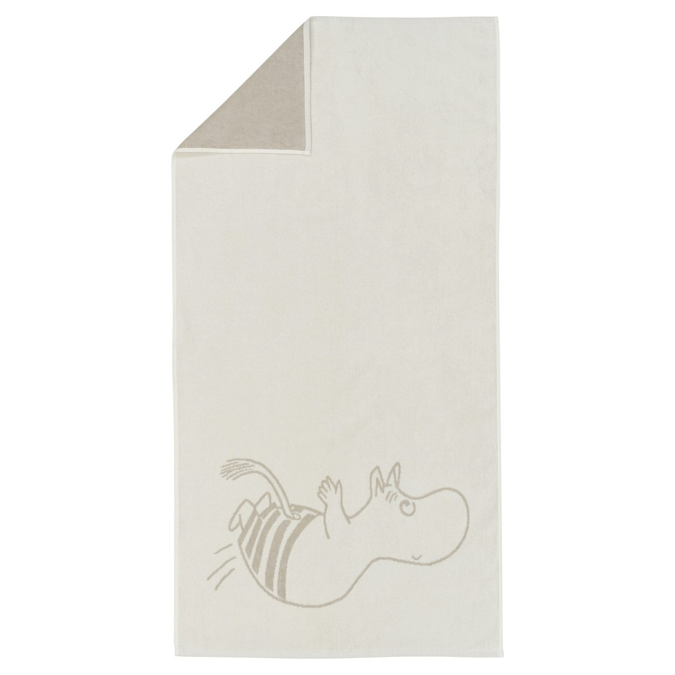Moomin Bath Towel 70x140 cm, Moomintroll White