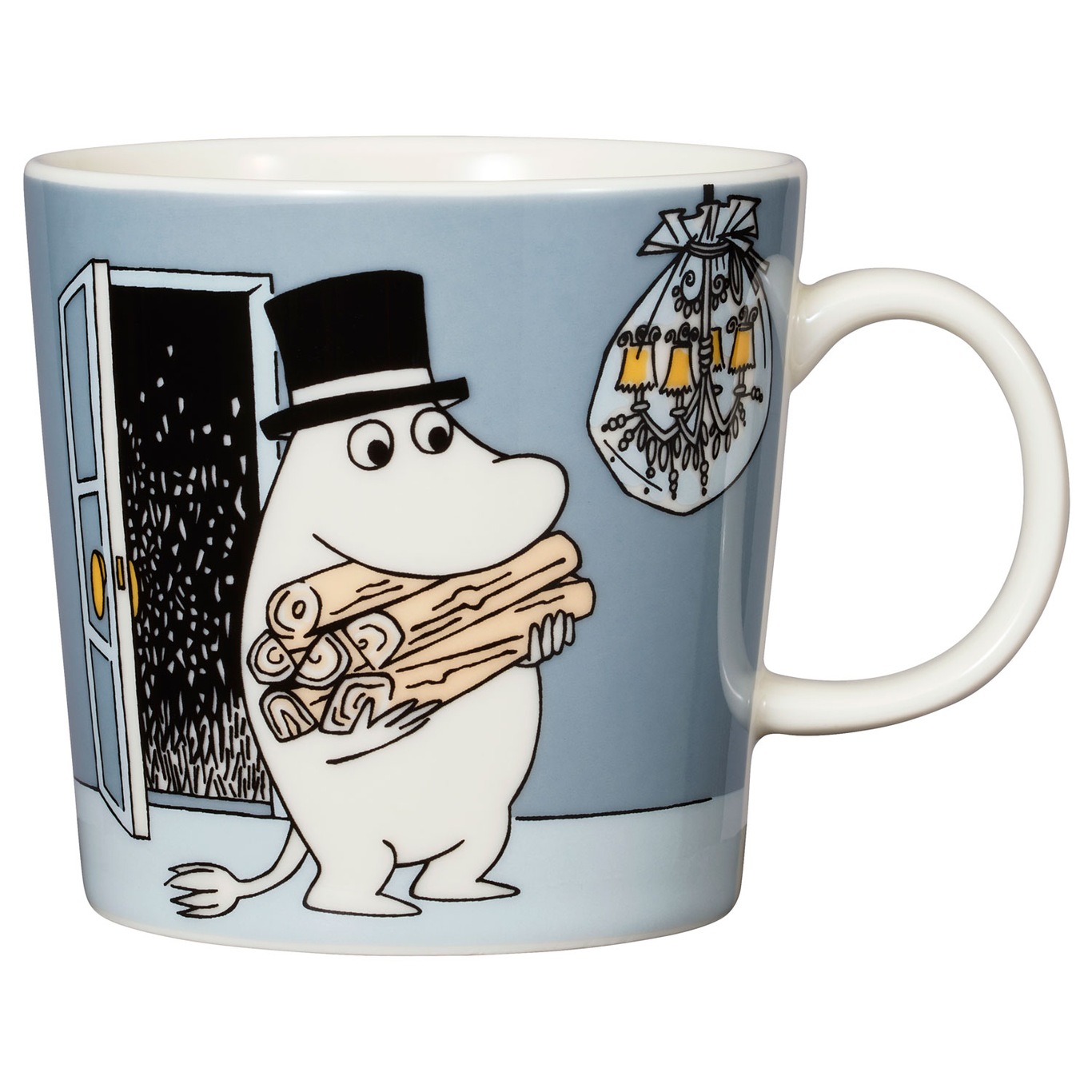 Moomin Mug 30 cl, Moominpappa Grey