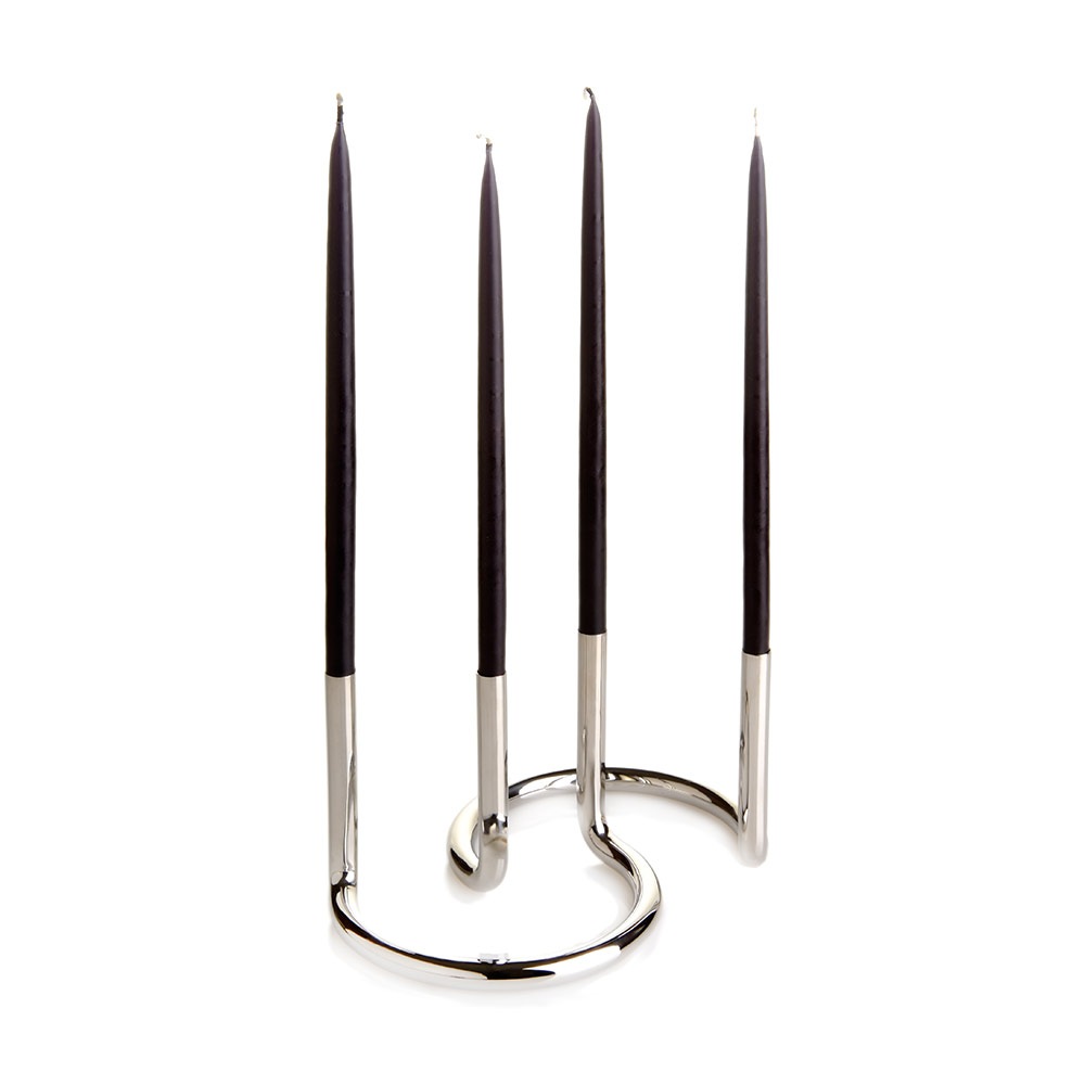 Gemini Candle Holder, Stainless Steel