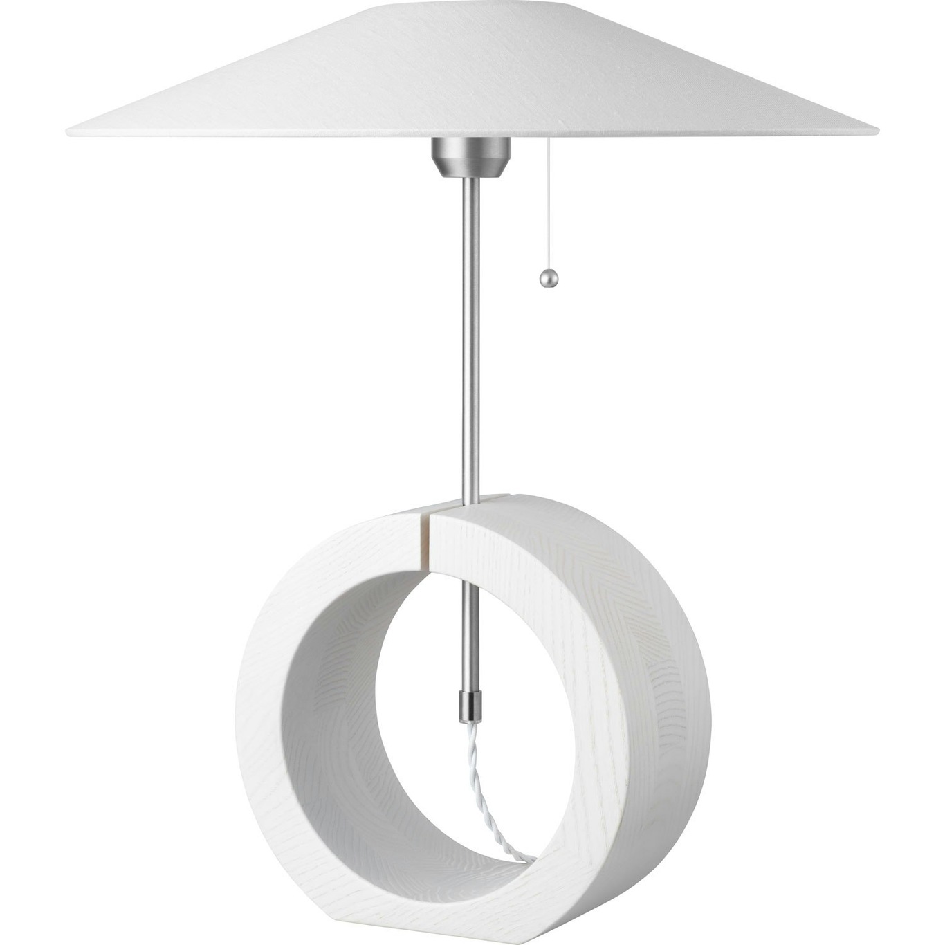 Bombus Table Lamp, White Glazed Ash