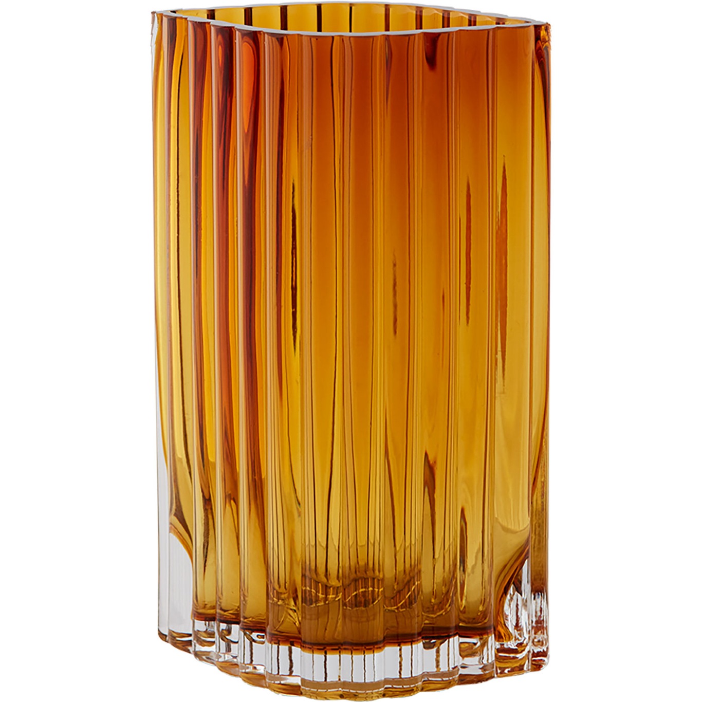 FOLIUM vase Amber, L12,6xW8,2xH20cm