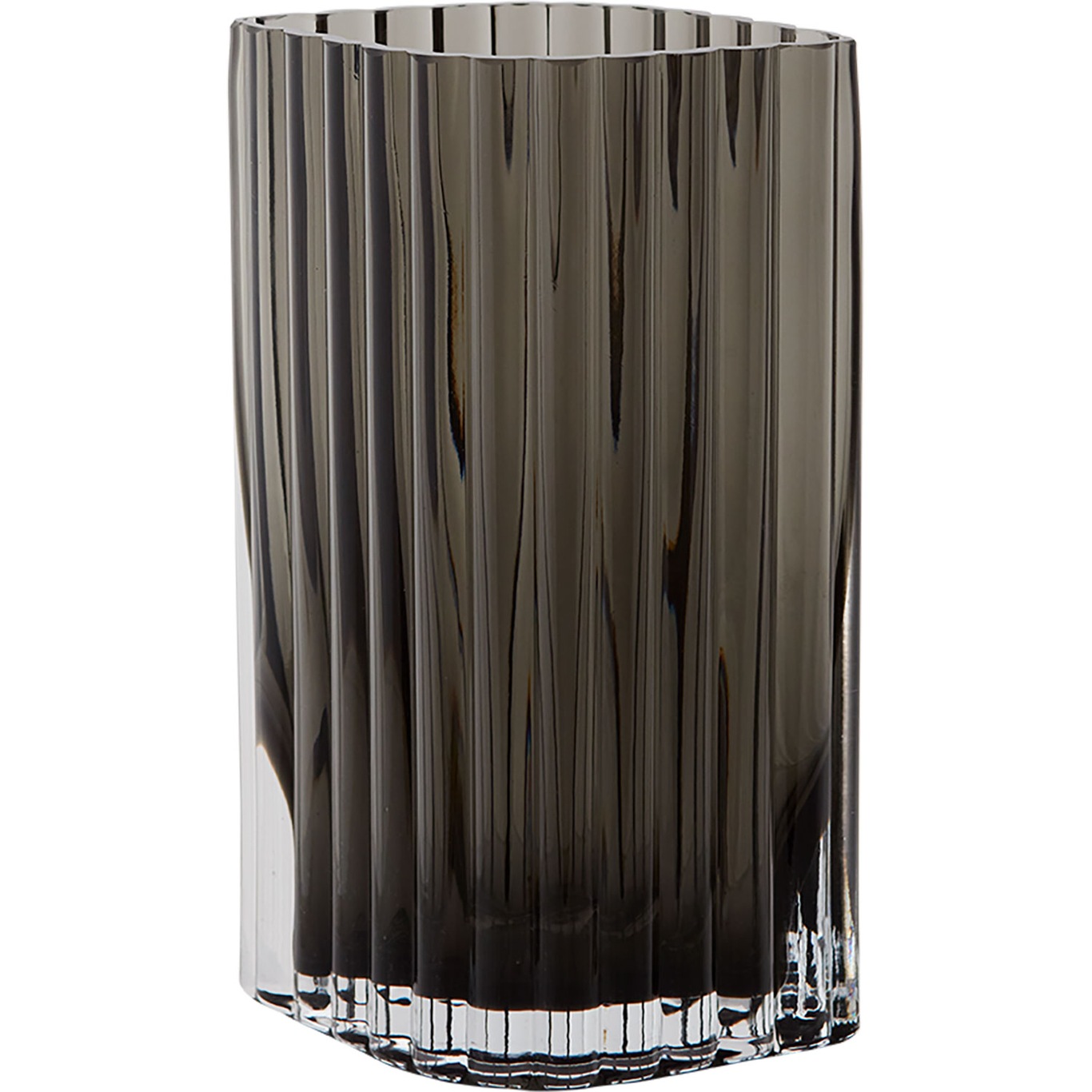 FOLIUM vase Black, L12,6xW8,2xH20cm