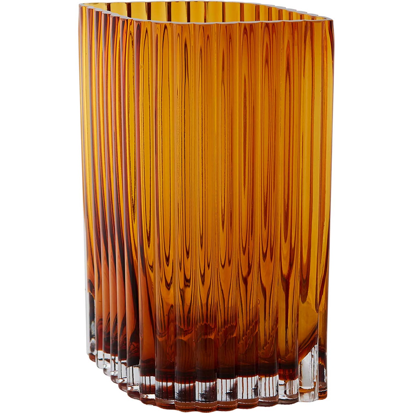 FOLIUM vase Amber L18xW11,7xH25cm