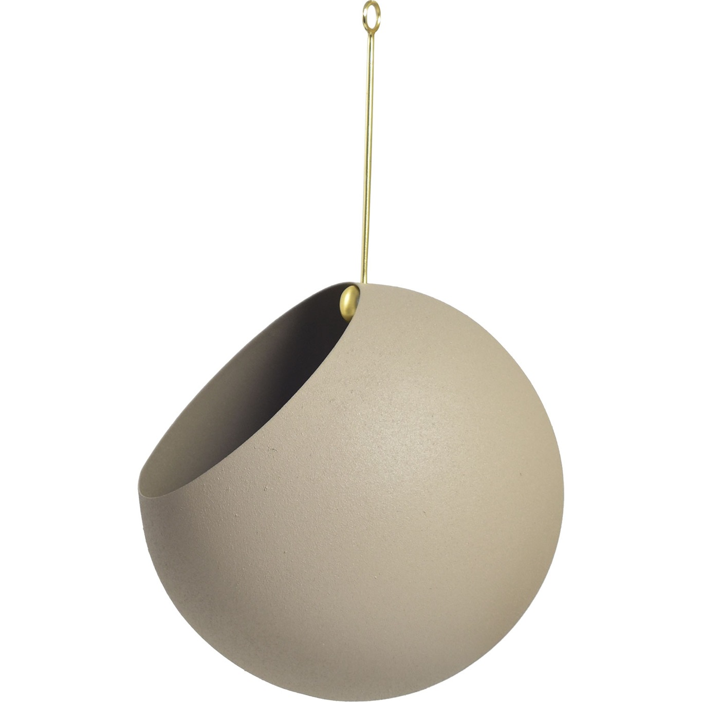 Globe Hanging Pot Ø21x32 cm, Taupe