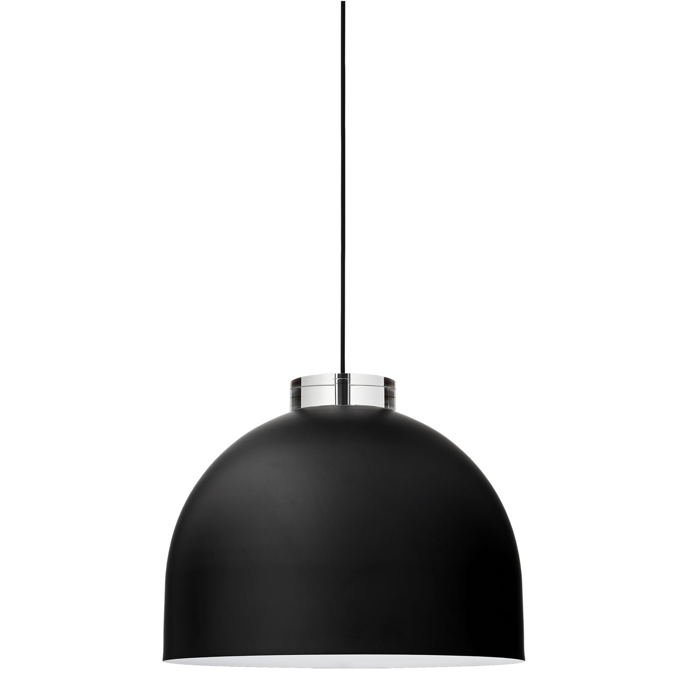 Luceo Round Lamp Large, Black/Clear