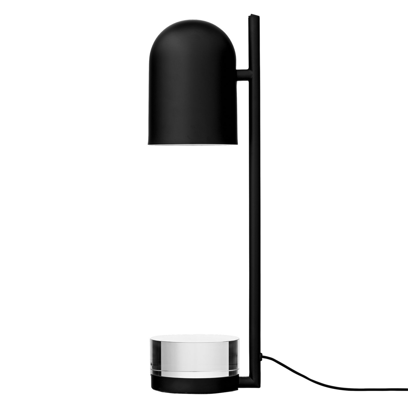 Luceo Table Lamp, Black/Clear