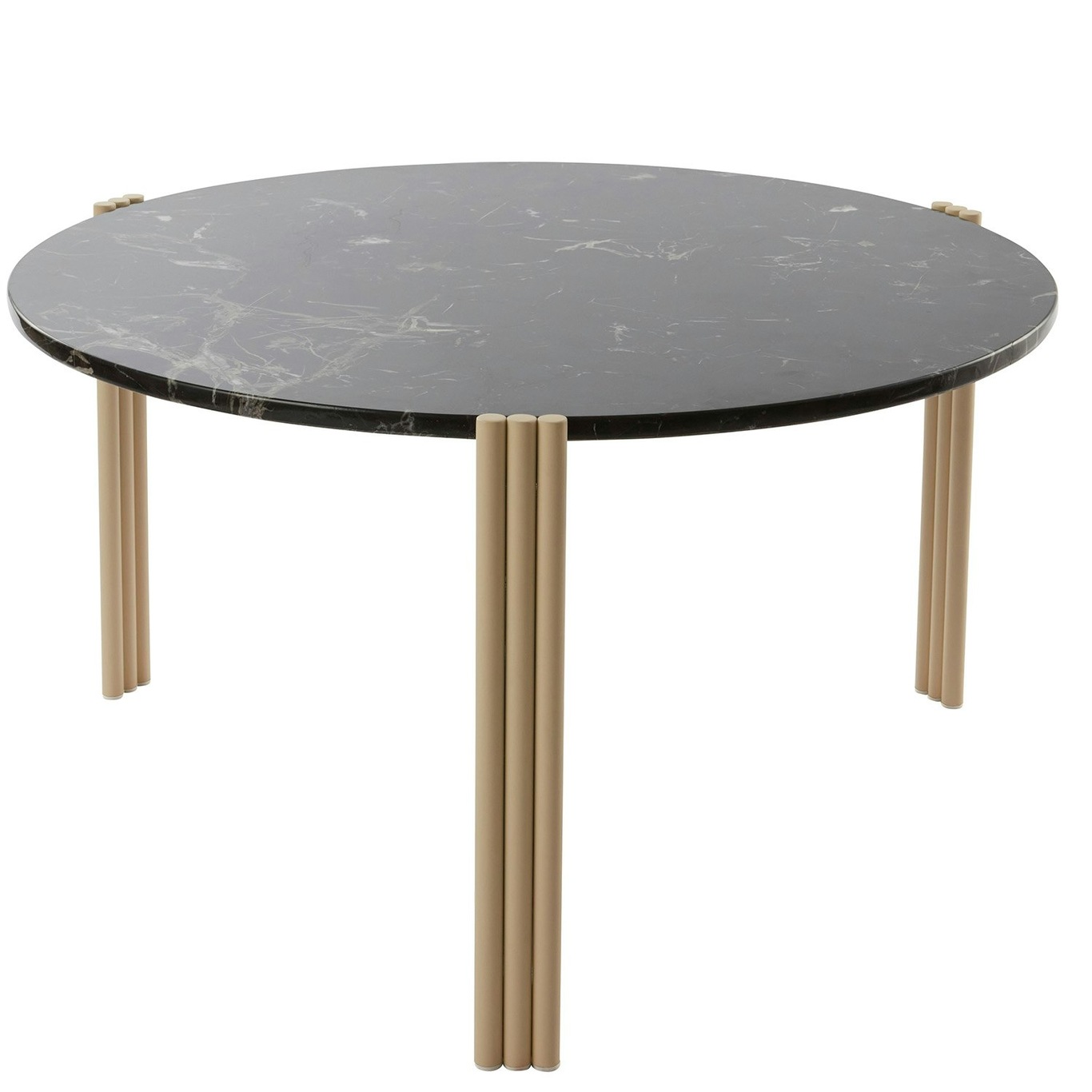 Tribus Coffee Table, Made of steel 80 cm, Black/Sand