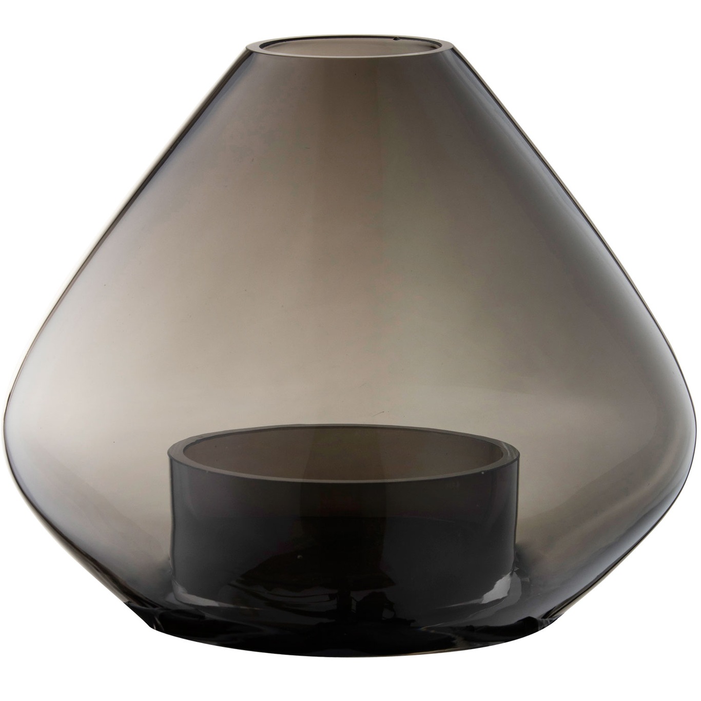 Uno Candle Holder / Vase Black Ø25,9 cm