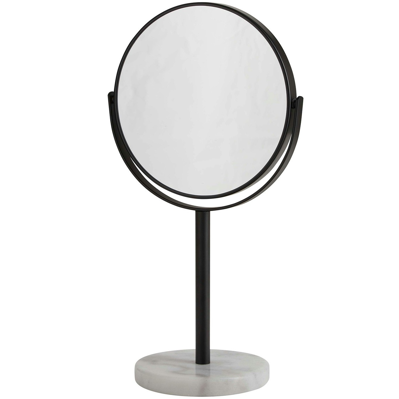Table Mirror H34 x Ø20 cm, Black/White