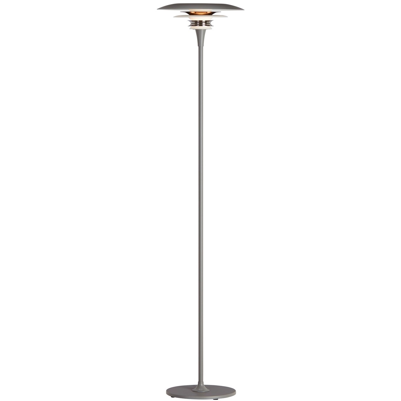 Diablo Floor Lamp 300 mm, Grey / Glossy Black