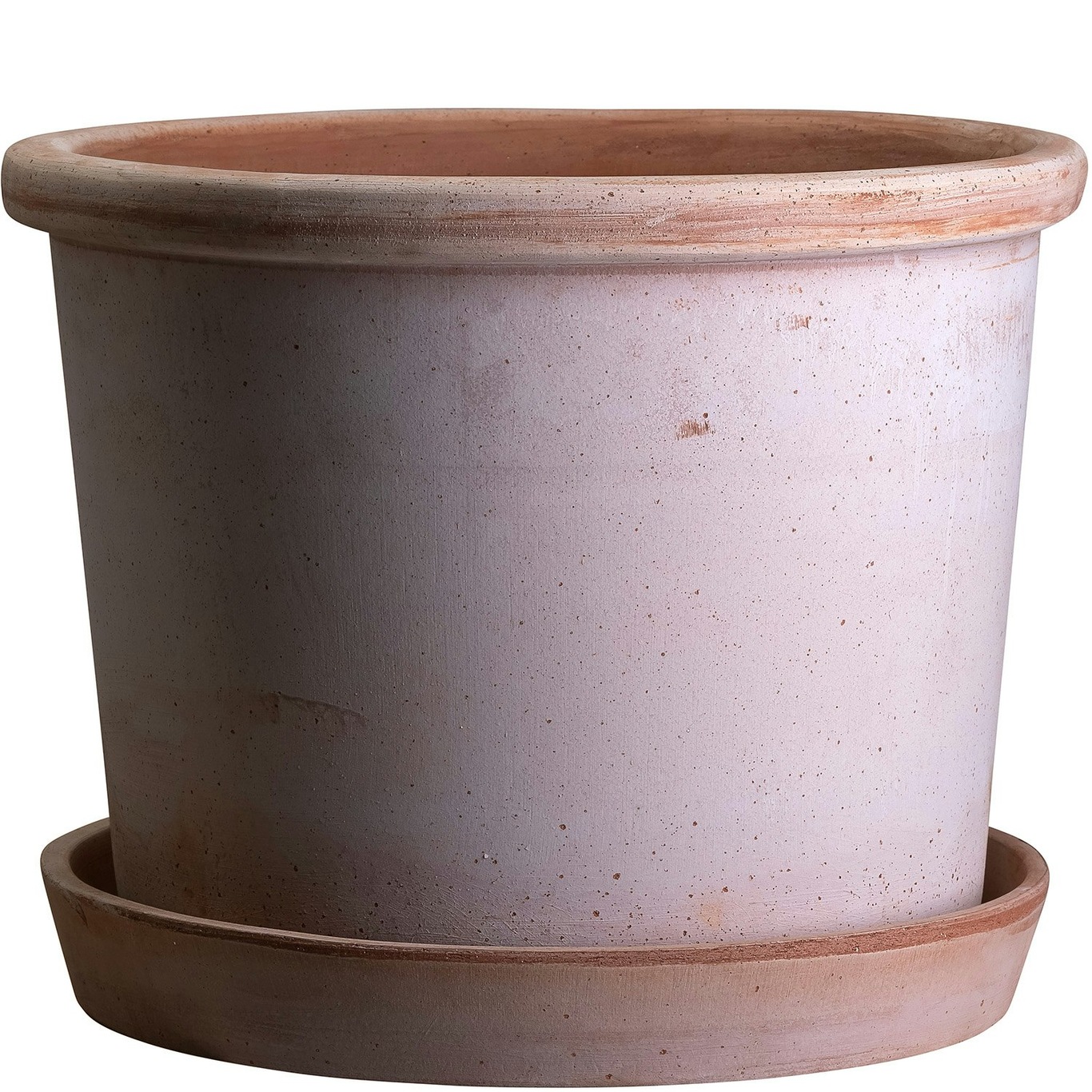 Galestro Pot With Saucer Pink Ø30 cm