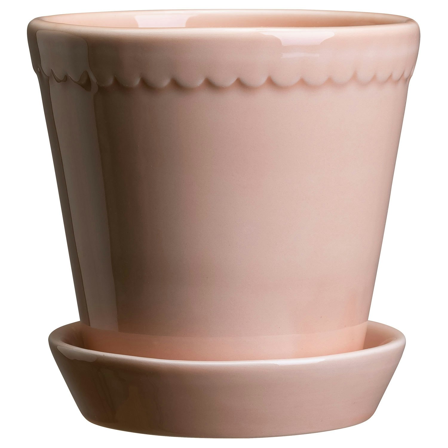 BRUNBÄR Plant pot with saucer, outdoor terracotta, 6 - IKEA