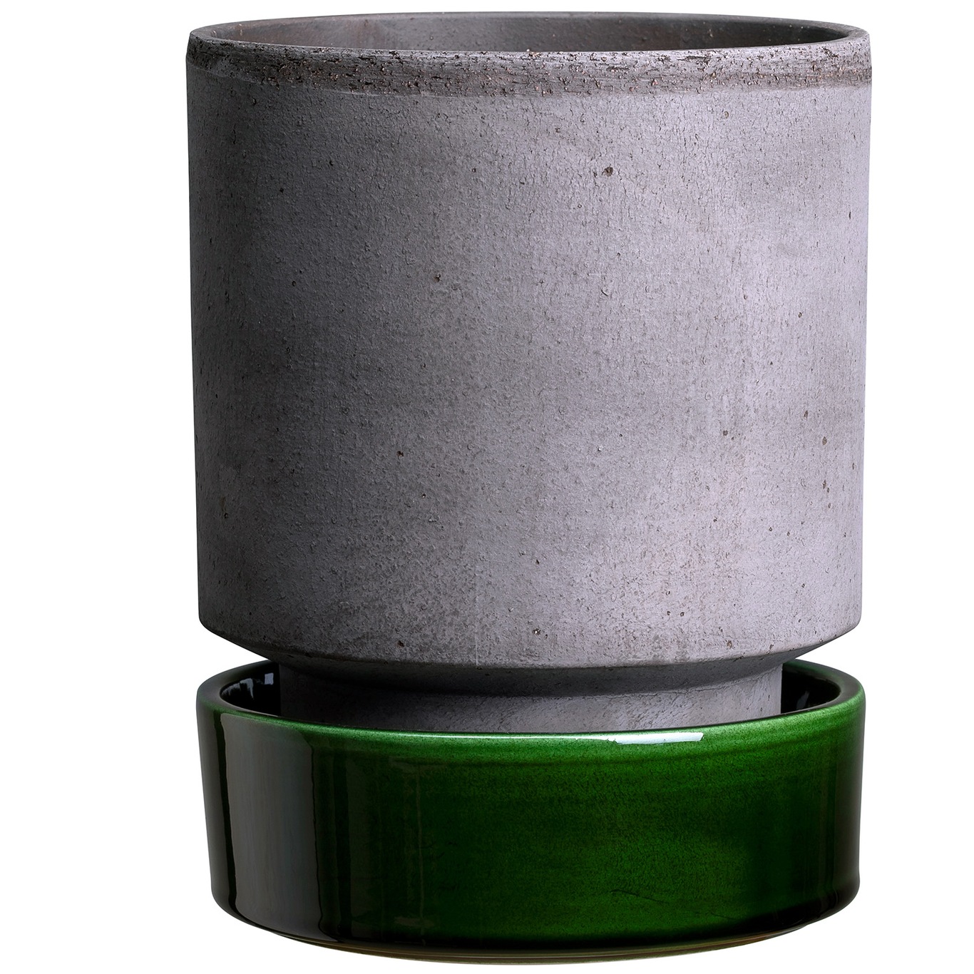 Hoff Pot With Saucer Grey/Green Ø18 cm