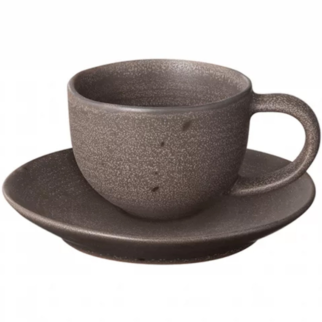 KUMI Espresso Cup With Saucer 2-pack, Espresso