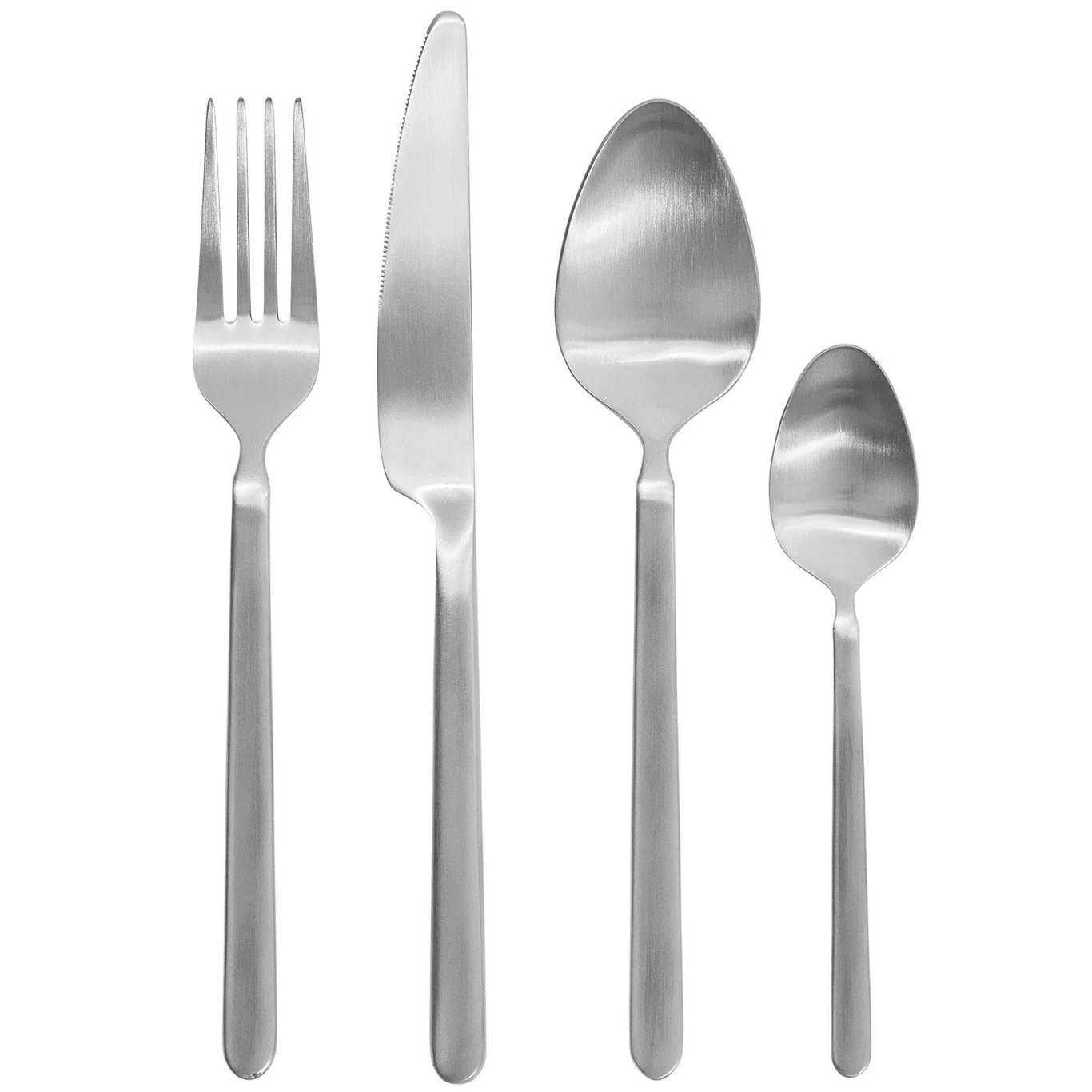 STELLA Cutlery Set 16 Pieces, Matt Silver