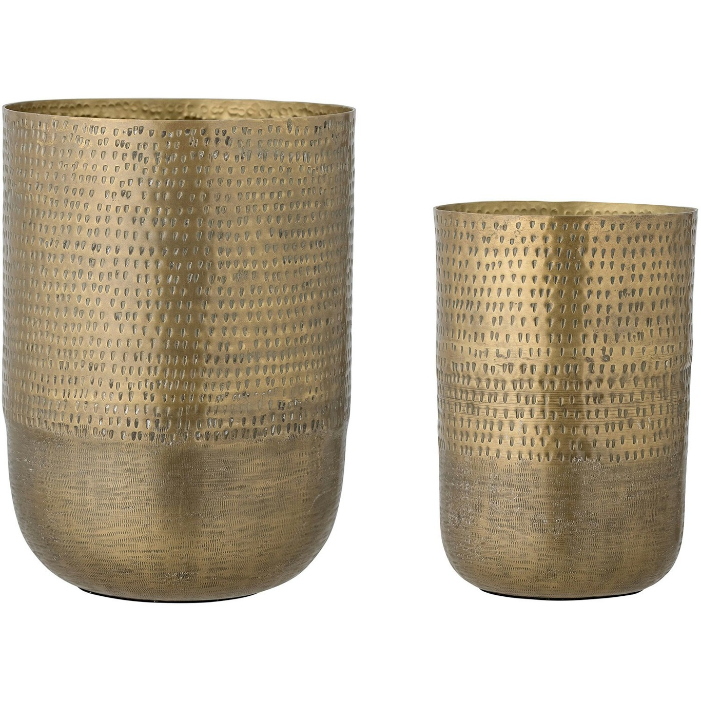 Bobie Pot 2 Pieces, Brass coloured Aluminium