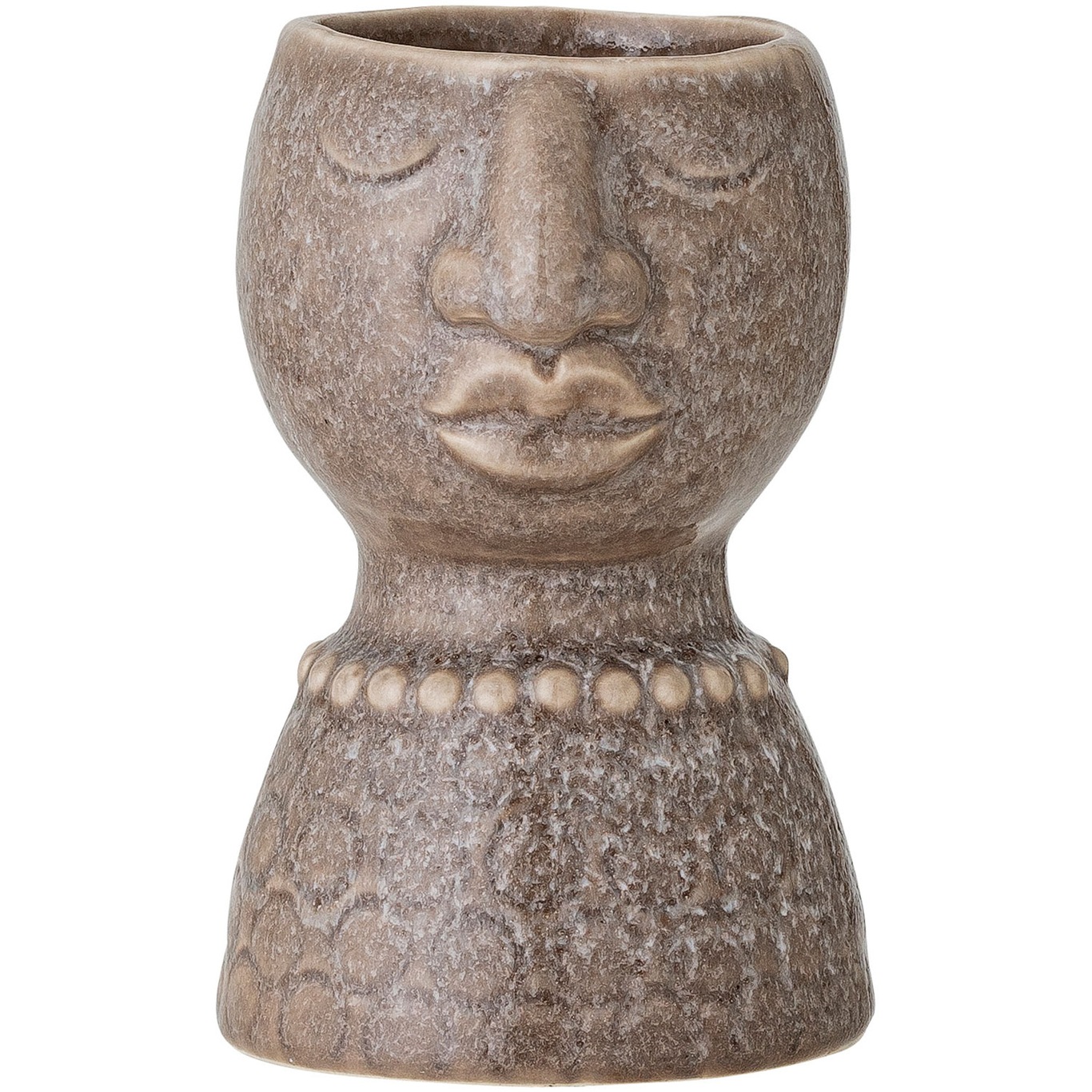 Magdi Vase Stoneware 14x8 cm, Brown