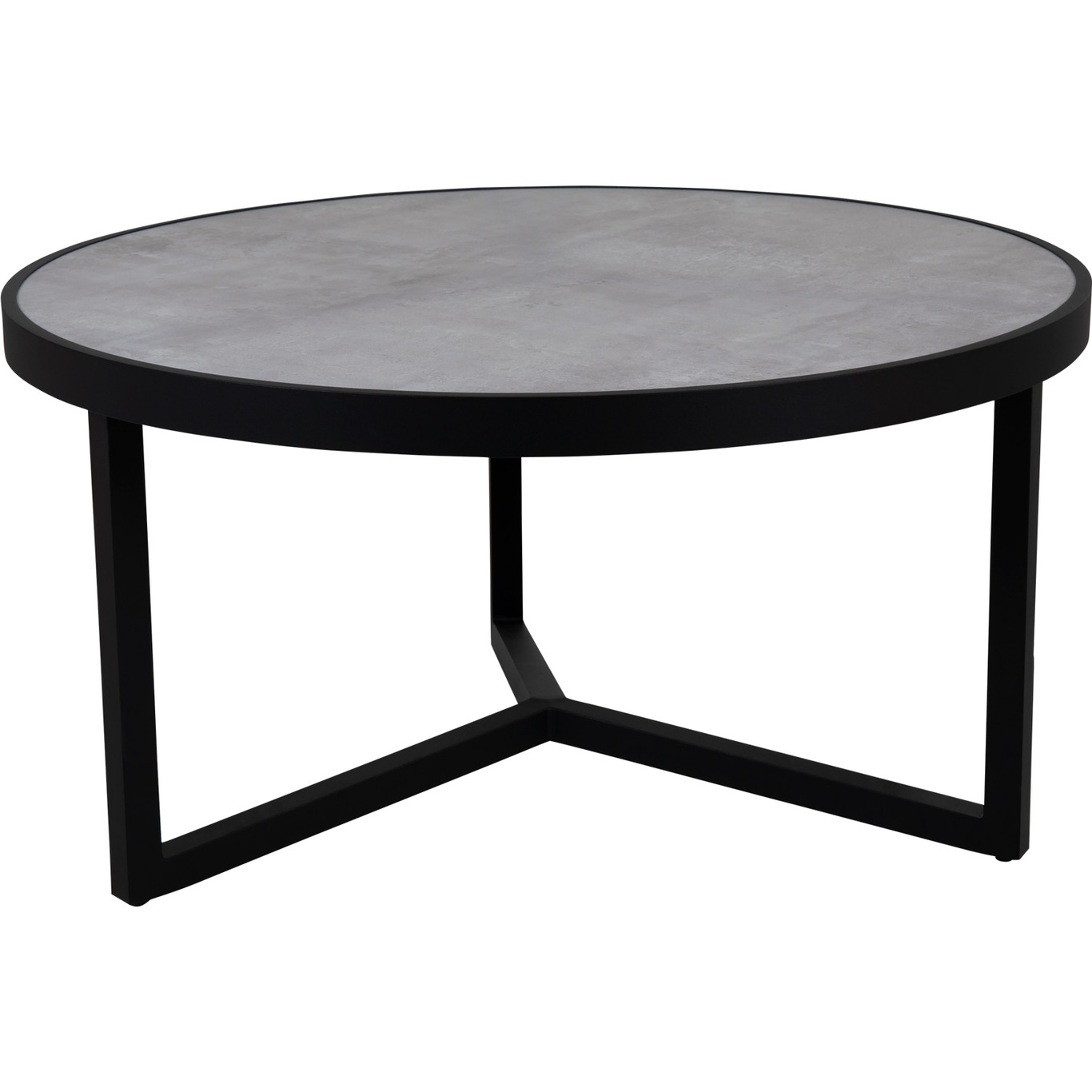 Itonda Coffee Table Black/Sand, Ø100x50 cm