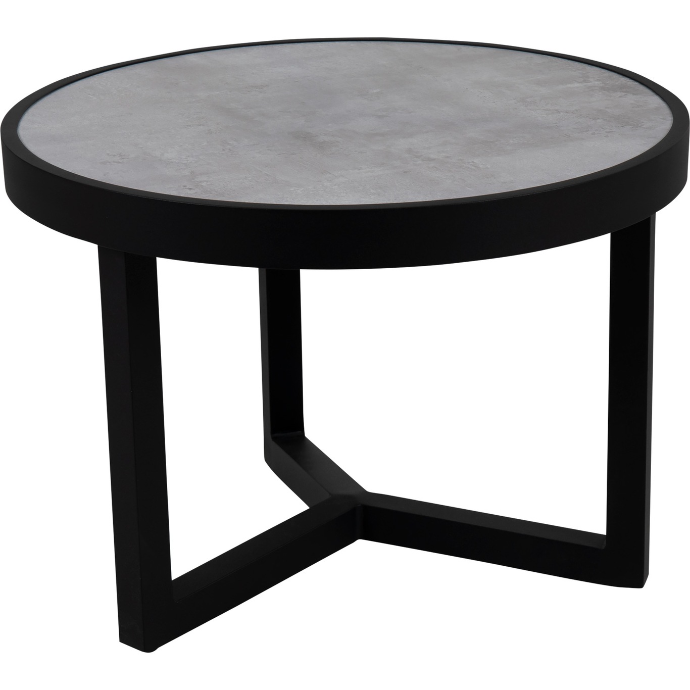 Itonda Coffee Table Black/Sand, Ø60x40 cm