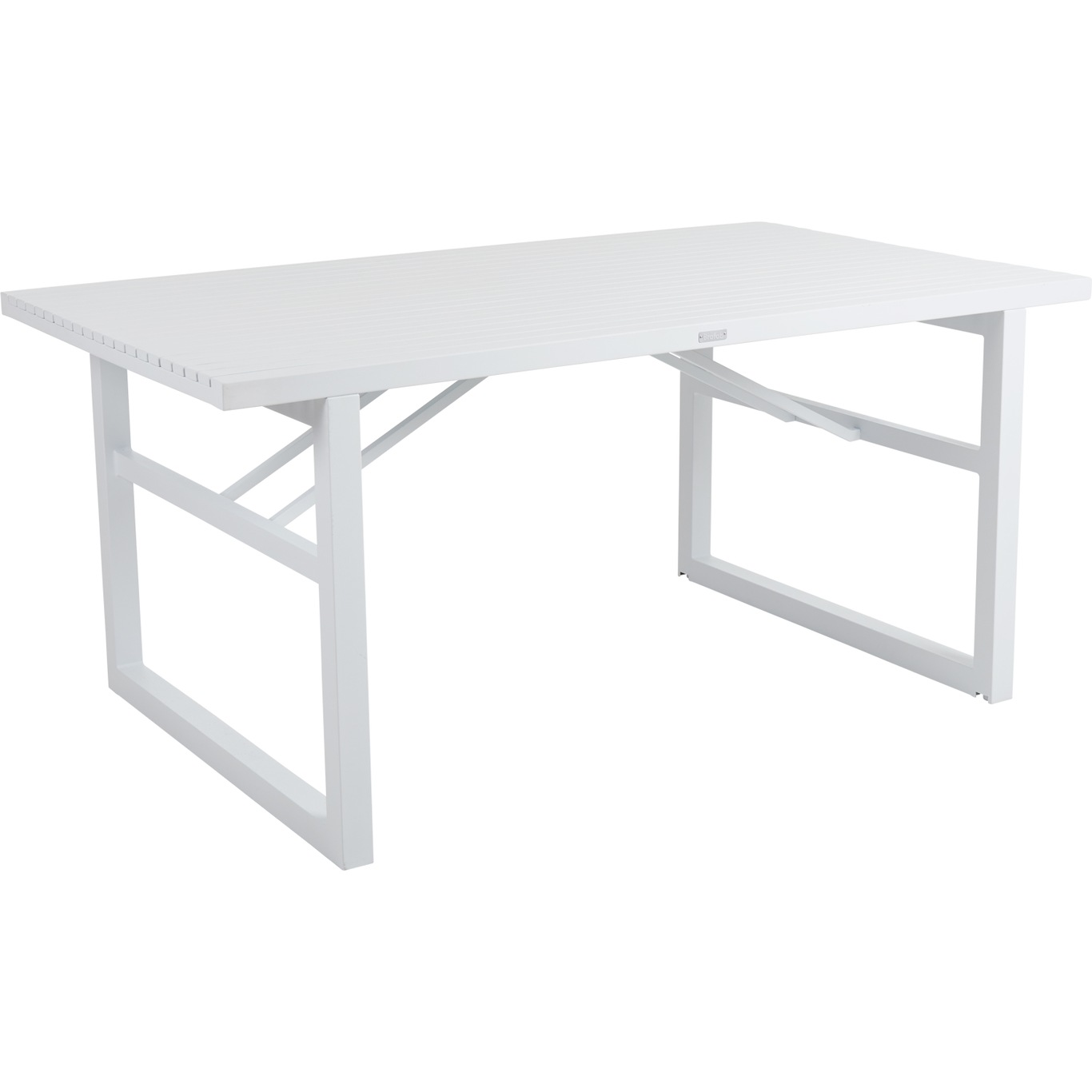 Vevi Dining Table, White 160x90 cm Aluminium, White