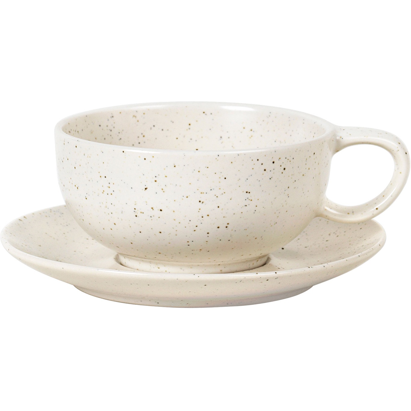 Nordic Vanilla Coffee Cup / Teacup With Saucer 25 cl