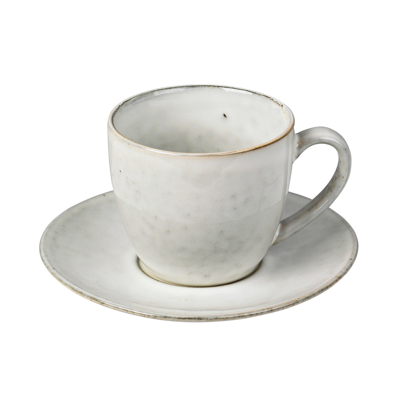 Nordic Sand Cup With Saucer 15 cl, Sand