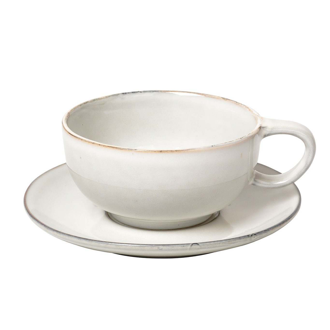 Nordic Sand Cup With Saucer, Sand
