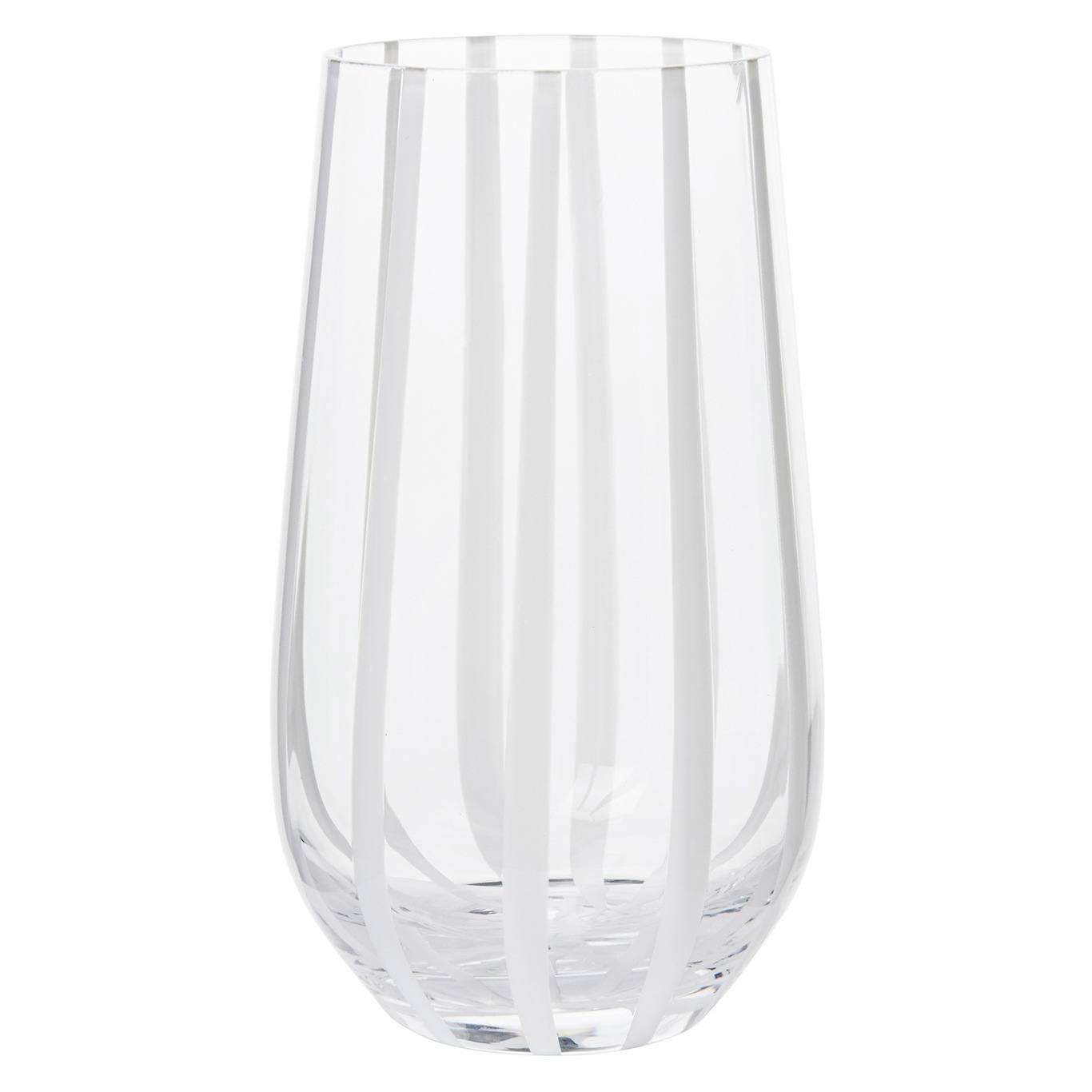 Striped Drinking Glass, 55 cl