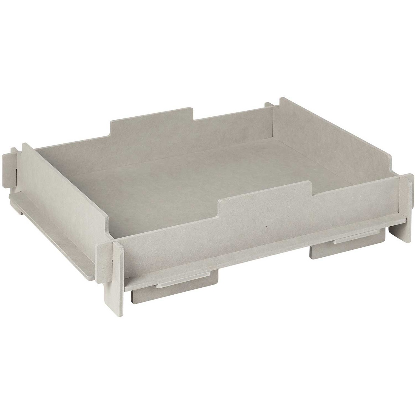 Stacie Storage Box Tray 34x44 cm, Grey