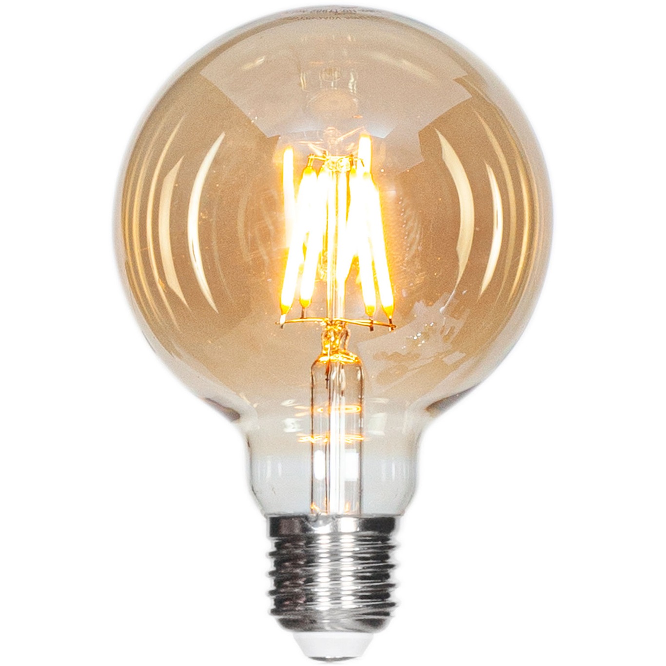 E27 LED dimmable Globe 4W 2000K 320lm 95 mm, Amber