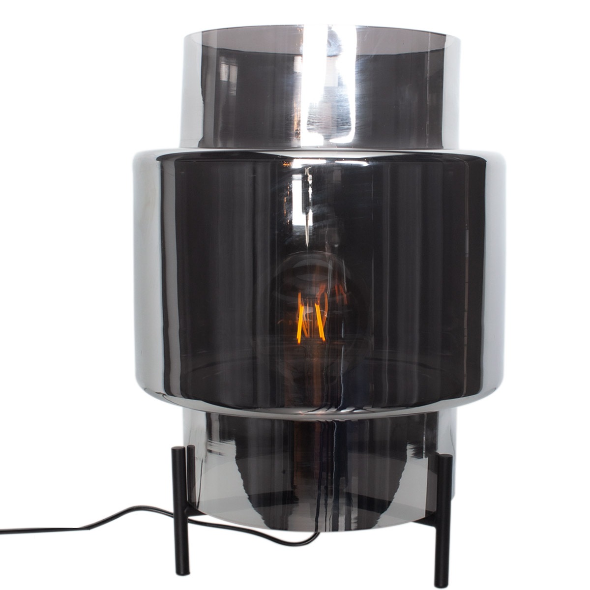 Ebbot Table Lamp 37 cm, Smoked Grey