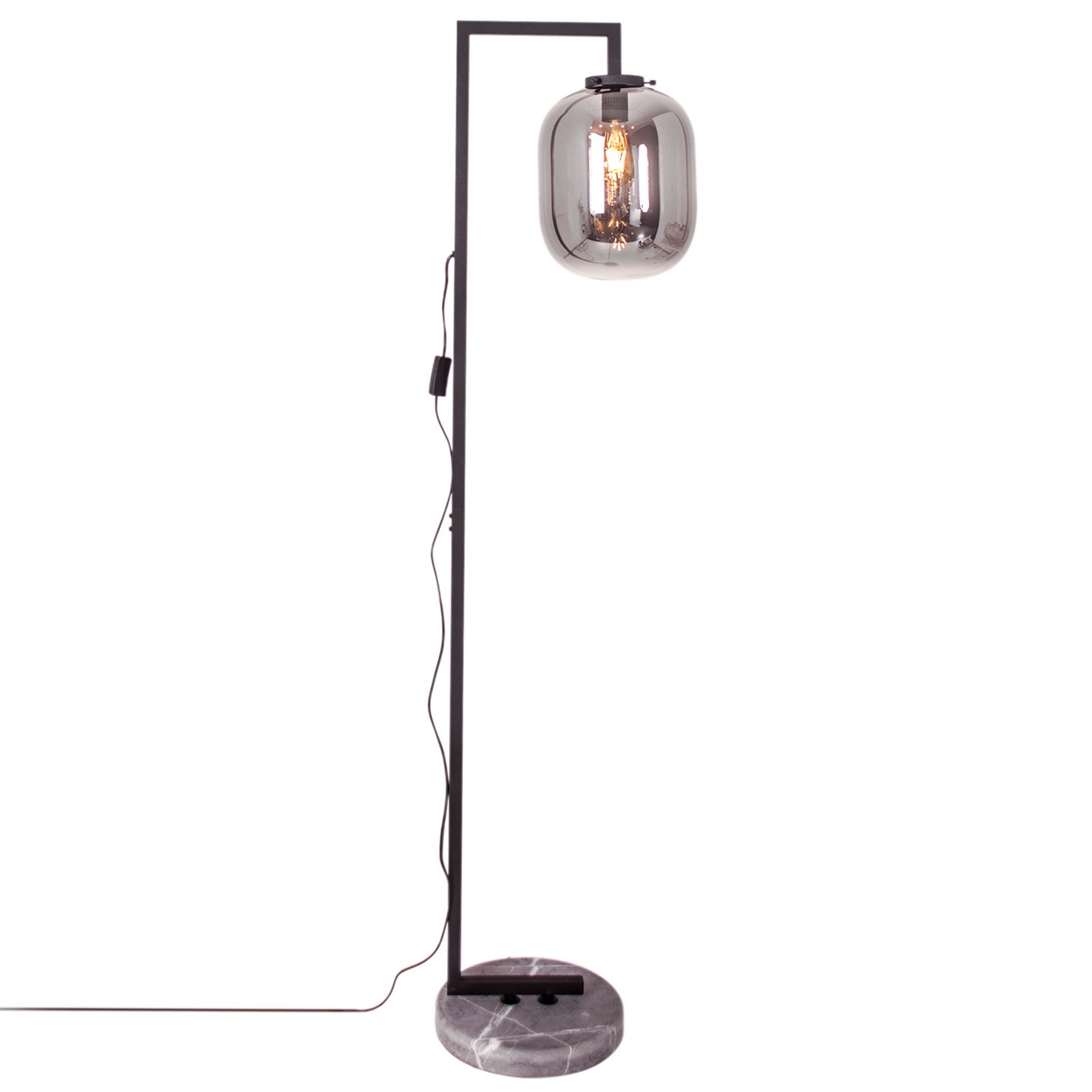 Leola Floor Lamp H150 cm, Smoked Grey