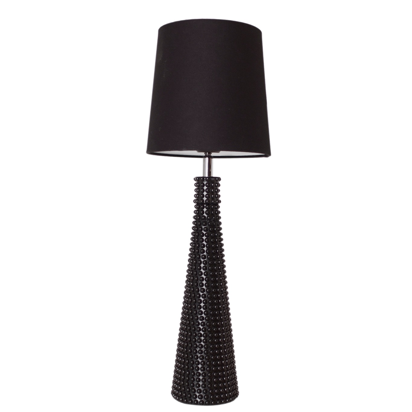Lofty Slim Table Lamp H54 cm, Matt Black/Black screen