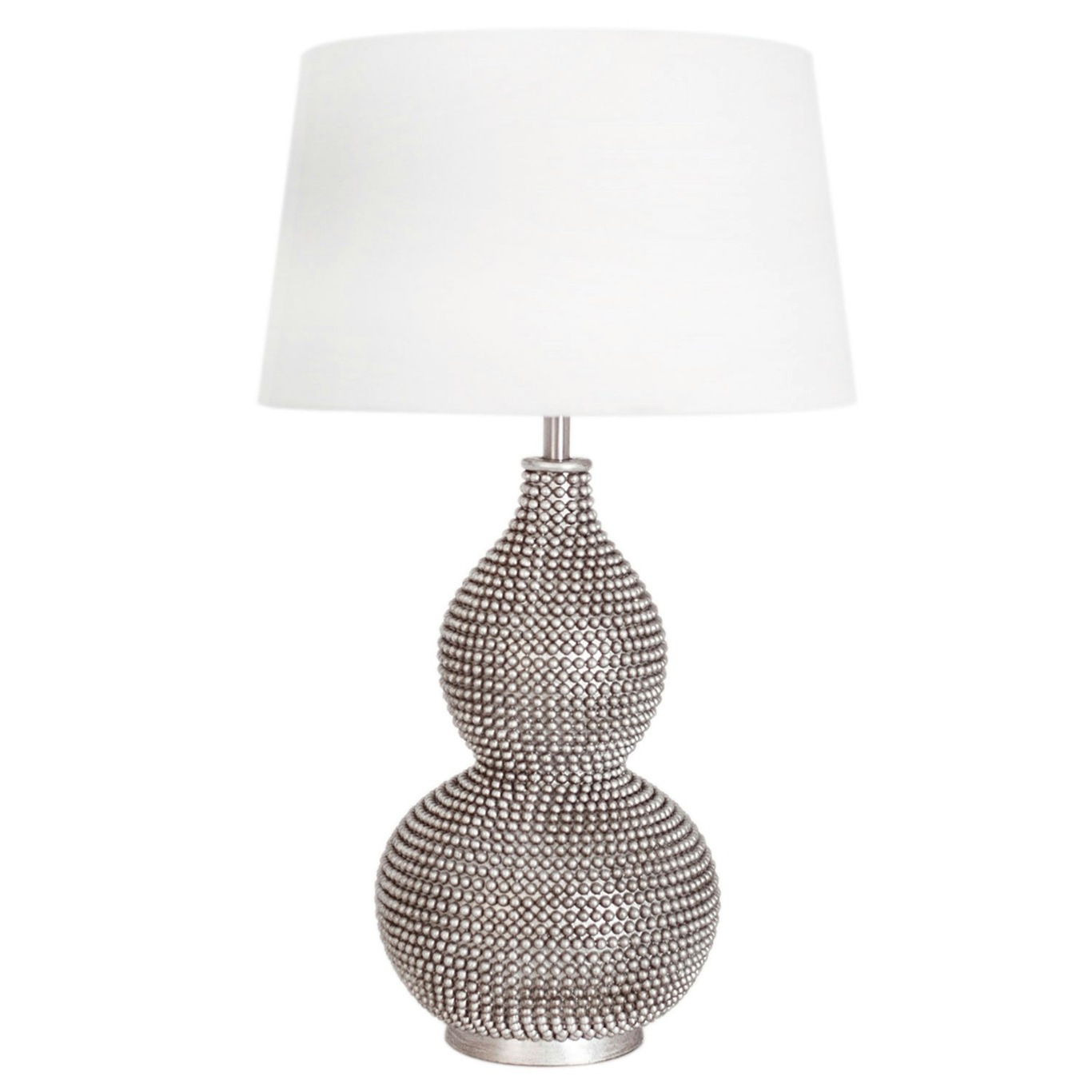 Lofty Table Lamp H55cm, Satin/ White