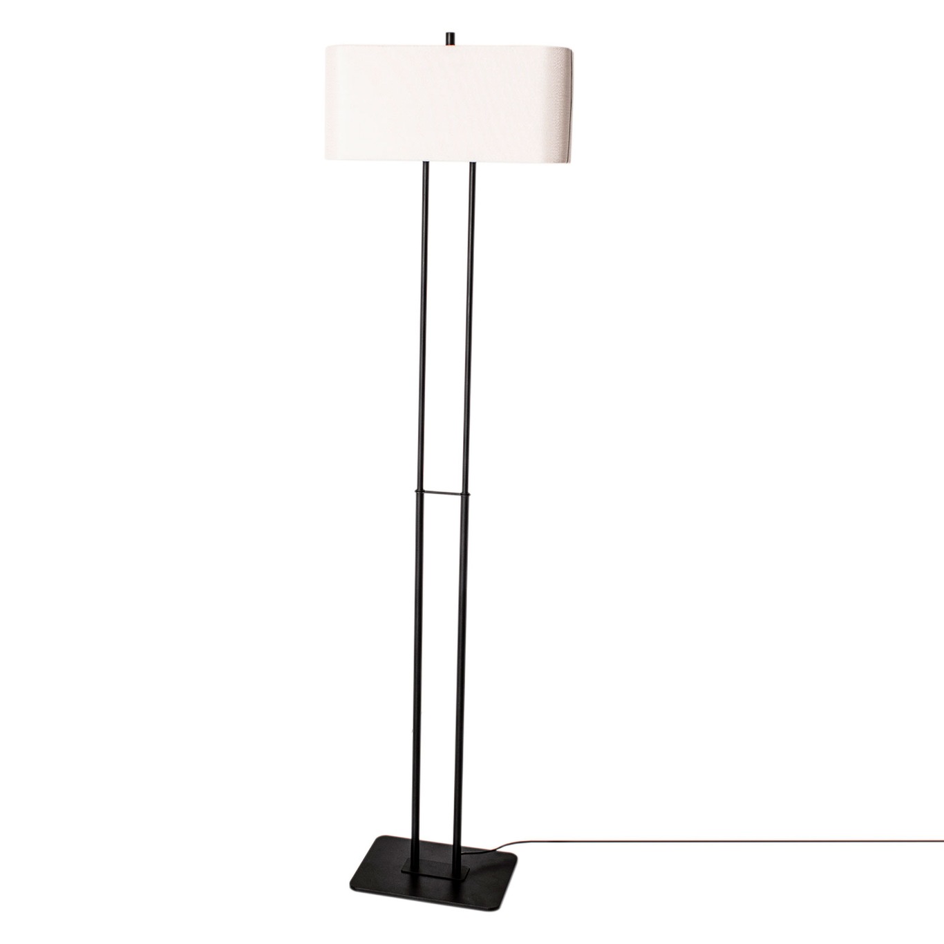Luton Floor Lamp H150 cm, Black / White
