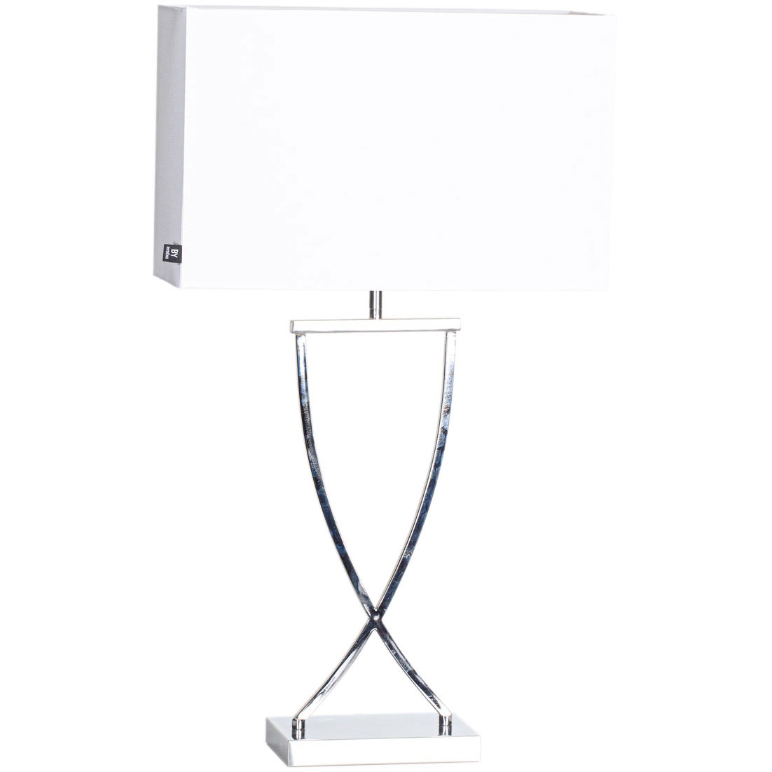 Omega Table Lamp 69 cm, Chrome / White