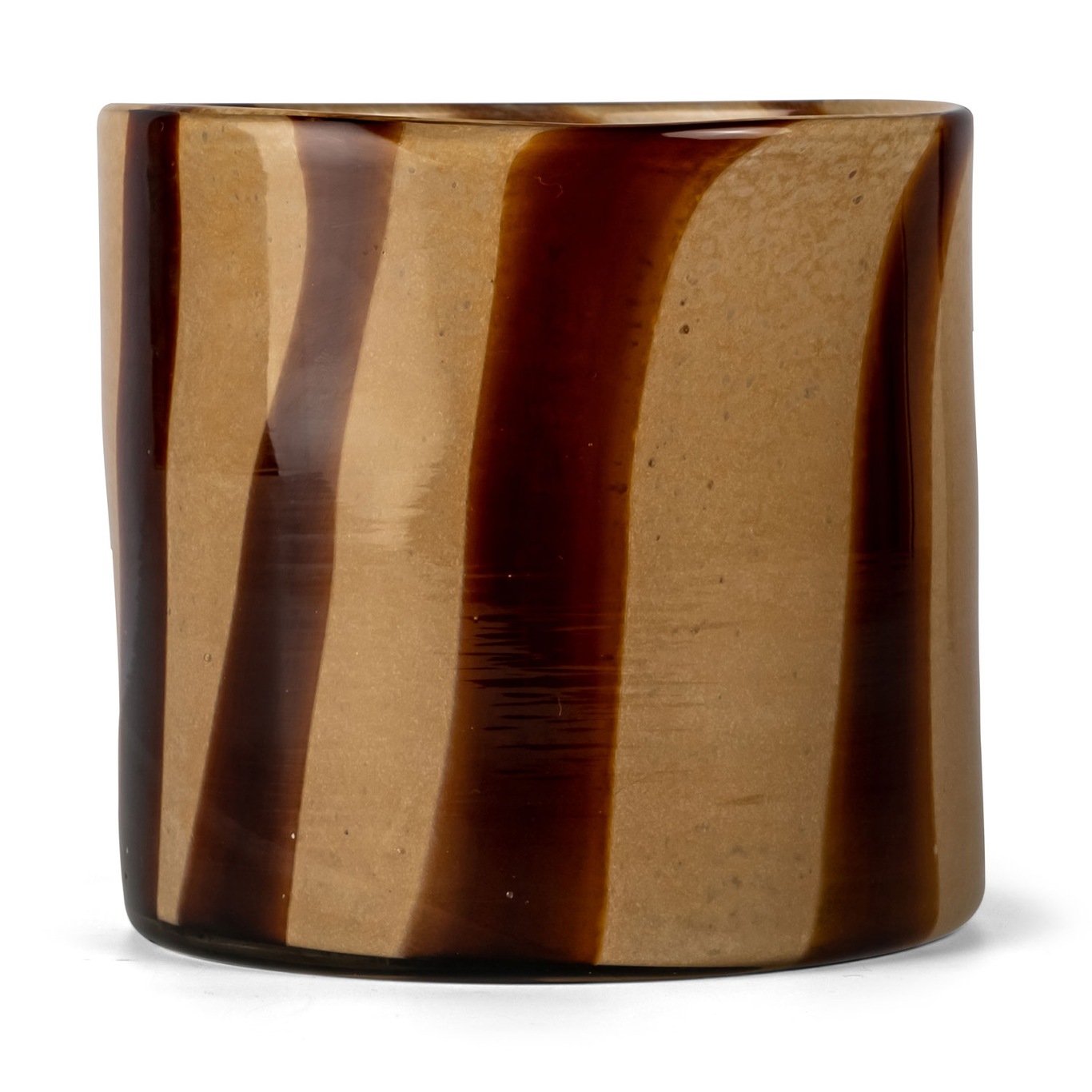 Calore Candle Holder / Vase M, Brown / Beige