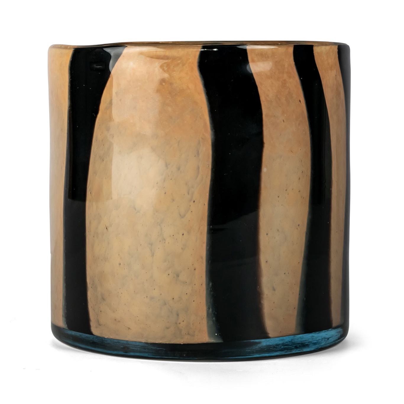 Calore Candle Holder / Vase M, Black / Beige
