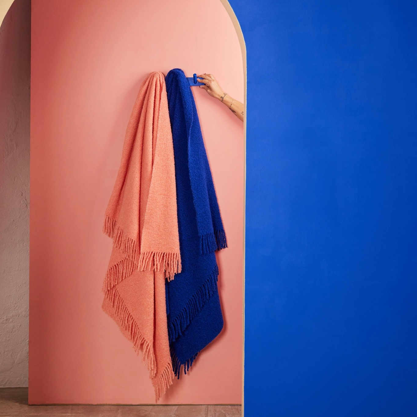 Senzo Plaid 140x200 cm, Pink - Mille Notti @ RoyalDesign