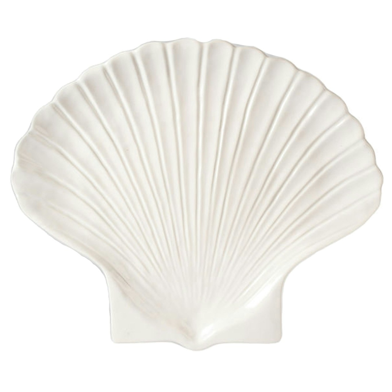 Shell Plate XL, White