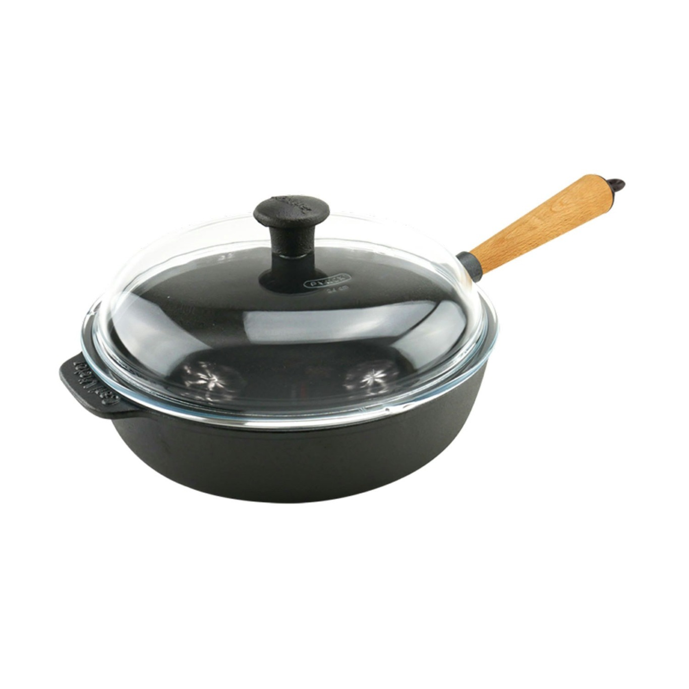 Sauté Pan With Lid 25 cm, Handle In Beech