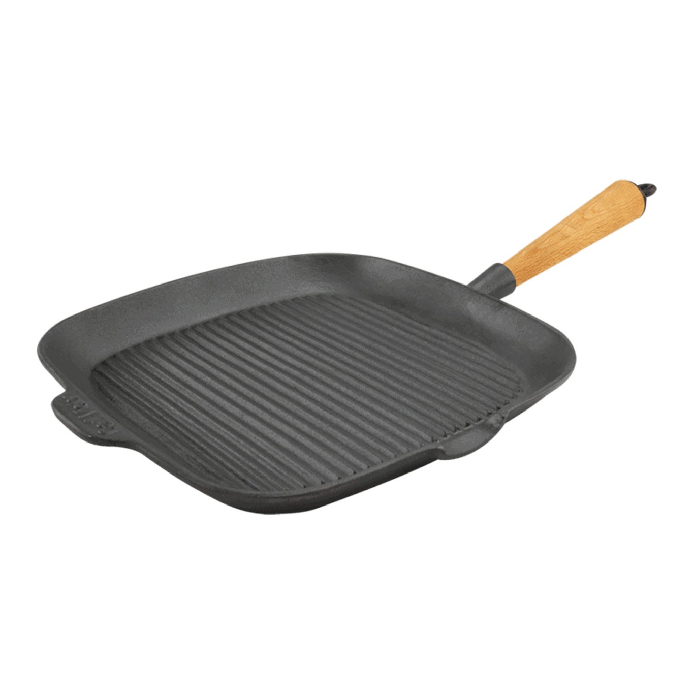 Squared Grill Pan 28 cm With Handle In Beech