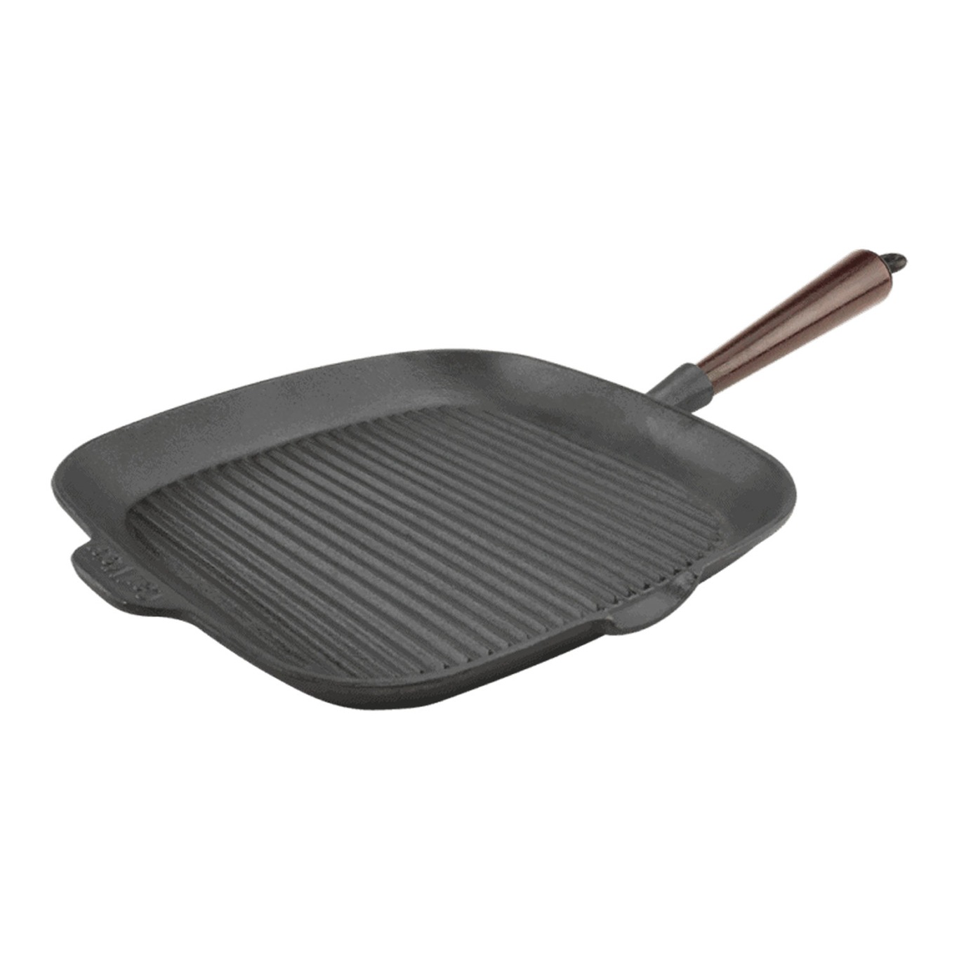 Squared Grill Pan 28 cm With Wooden Handle