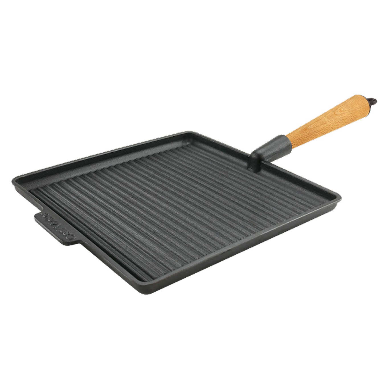 Squared Grill Pan 28x28 cm With Handle In Beech