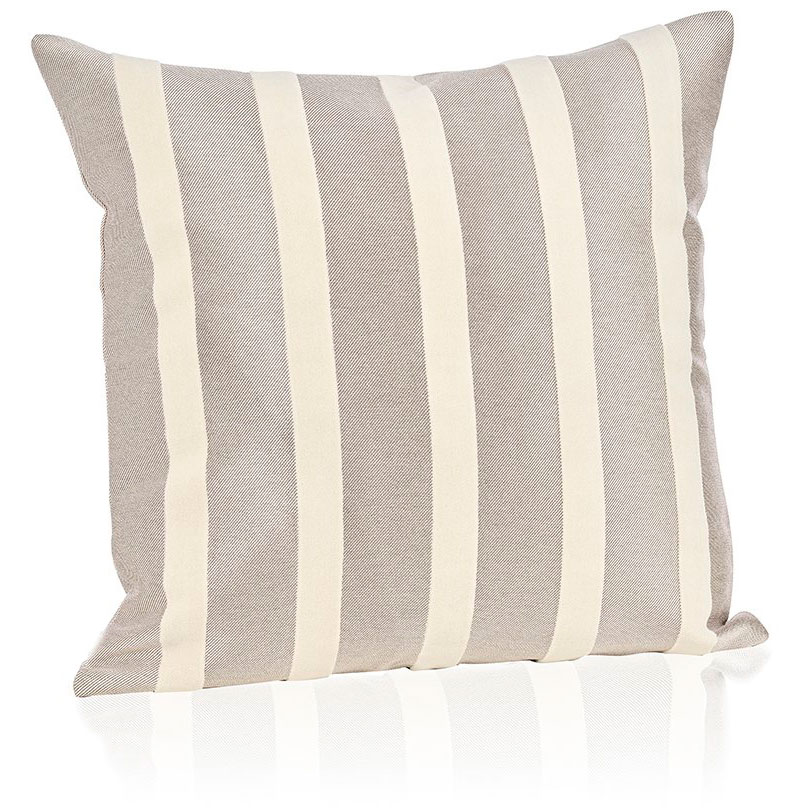 Luxury Cushion Cover Striped 50x50 cm, White