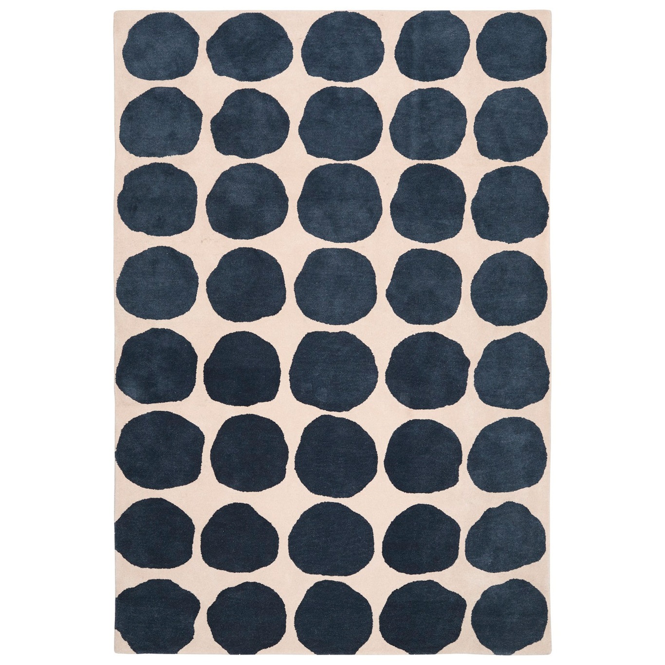 Dots Carpet 180x270 cm, Light Khaki/Blue Melange