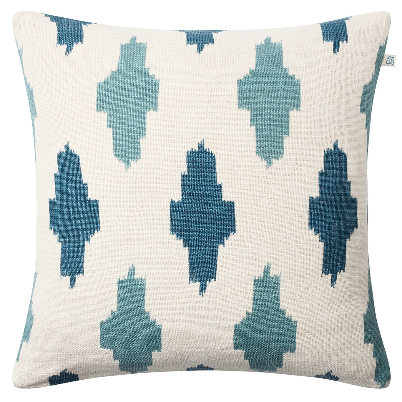 Ikat Agra Cushion Cover 50x50 cm, Heaven Blue/Palace Blue