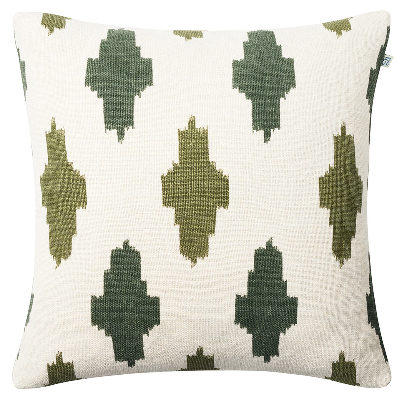 Ikat Agra Cushion Cover 50x50 cm, Green/Cactus Green